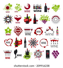 biggest collection of vector icons wine 