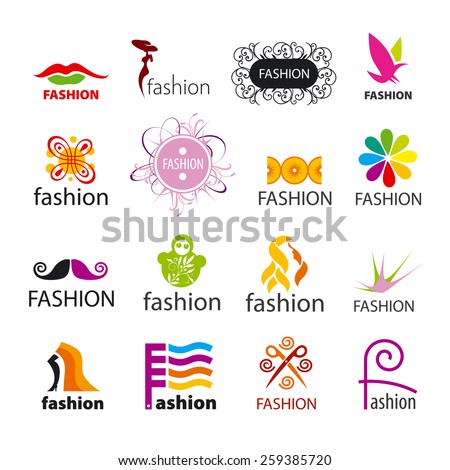 Biggest Collection Vector Logos Fashion Stock Vector (Royalty Free ...