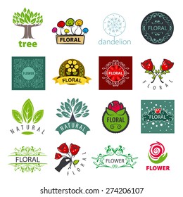 biggest collection of vector logos of flower and vegetable
