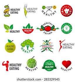 biggest collection of vector logos healthy eating