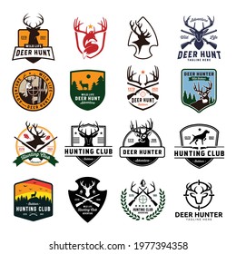 Biggest Collections Hunting Vector logo design premium
