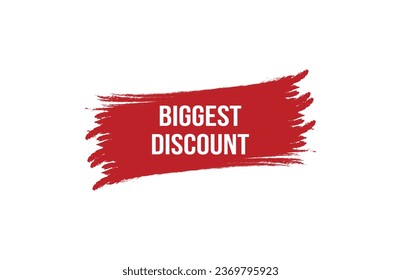 Biggest discount red ribbon label banner. Open available now sign or Biggest discount tag.