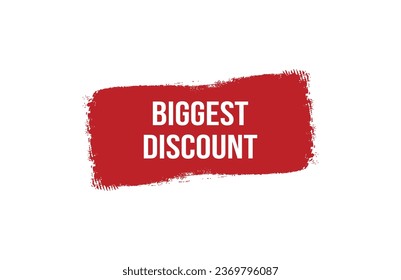 Biggest discount red ribbon label banner. Open available now sign or Biggest discount tag.