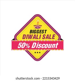 Biggest Diwali Sale Icon, Diwali sale vector, Graphic element for multipurpose use