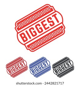 Biggest Rubber stamp Design art Illustration 