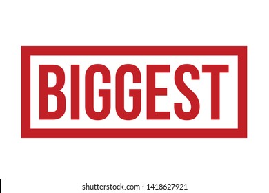 Biggest Rubber Stamp. Red Biggest Stamp Seal – Vector