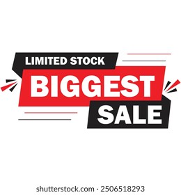 Biggest sale banner. Sale and discounts Biggest sale, Promotion special marketing poster design for digital and print market