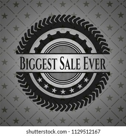 Biggest Sale Ever realistic black emblem