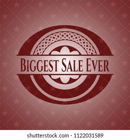 Biggest Sale Ever red emblem. Vintage.