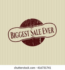 Biggest Sale Ever with rubber seal texture