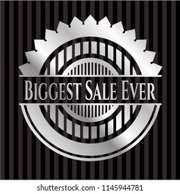 Biggest Sale Ever silvery shiny badge