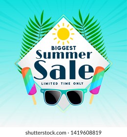 biggest summer sale background design