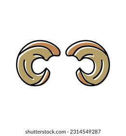 bighorn horn animal color icon vector. bighorn horn animal sign. isolated symbol illustration