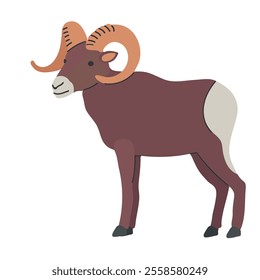 Bighorn sheep clipart avatar logotype isolated illustration