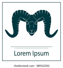 Bighorn sheep - vector illustration