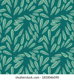Bight Pink Flowers and Green Leaves Vector Seamless Pattern. Seamless floral pattern background vector Illustration for print, Wallpaper, fashion template