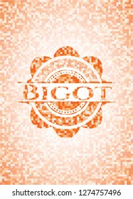 Bigot orange mosaic emblem