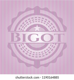 Bigot realistic pink emblem