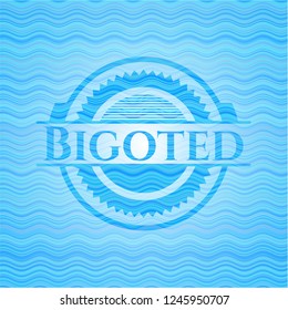 Bigoted water wave badge.