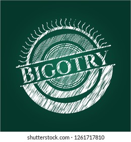 Bigotry chalk emblem