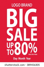 Bigsale up to collection vector