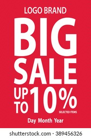 Bigsale up to collection vector
