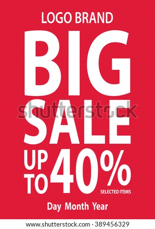 Bigsale up to collection vector