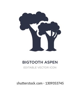 bigtooth aspen tree icon on white background. Simple element illustration from Nature concept. bigtooth aspen tree icon symbol design.