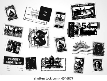 Big-Value Vector stamps Pack