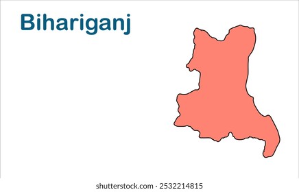 Bihariganj subdivision map, Madhepura District, Bihar State, Republic of India, Government of Bihar, Indian territory, Eastern India, politics, village, tourism