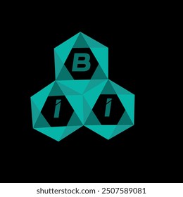 BII creative minimalist letter logo. BII unique vector initials alphabet letter logo design
