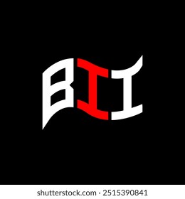BII design logotipo, BII logotipo simples e moderno. BII design de alfabeto luxuoso  