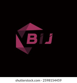 BIJ creative minimalist letter logo. BIJ unique vector initials alphabet letter logo design
