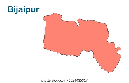 Mapa de subdivisão de Bijaipur-, Distrito de Gopalganj, Estado de Bihar, República da Índia, Governo de Bihar, Território indiano, Índia Oriental, política, aldeia, turismo