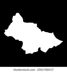 Bijelo Polje Municipality map, administrative subdivision of Montenegro. Vector illustration.