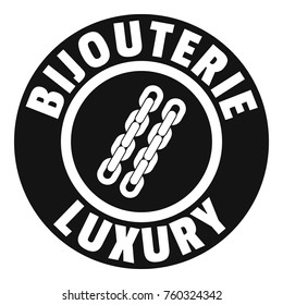 Bijouterie luxury logo. Simple illustration of bijouterie luxury vector logo for web