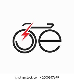 bike "3E" vector concept minimalism