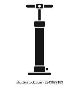 Bike air pump icon simple vector. Fix workshop. Service mechanic