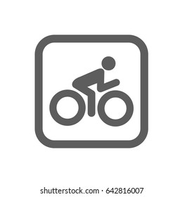 Bike athlete Icon in trendy flat style isolated on white background. Award symbol for your web site design, logo, app, UI. Vector illustration, EPS10.