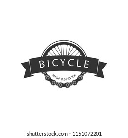 Bike badge vector. Bike logo