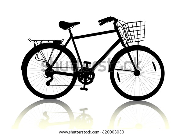 black basket bike
