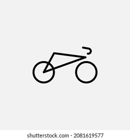 bike, bicycle, biking, sport, exercise line icon, vector, illustration, logo template. Suitable for many purposes.