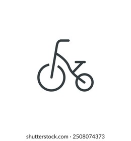 bike bicycle child children kid icon, vector illustration