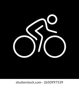 Bicicleta ciclista ciclista ícone ciclista, ilustração vetorial. ícone do usuário bicicleta