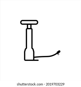 Bike bicycle hand pump symbol sign line icon.eps
