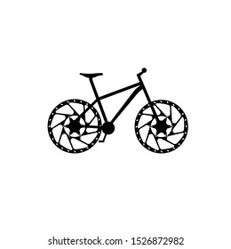 bike bicycle icon vector illustration logo template.. Stock vector illustration isolated on white background.