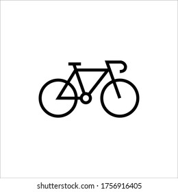 bike bicycle icon vector illustration logo template