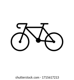 Bike, bicycle icon vector on white background