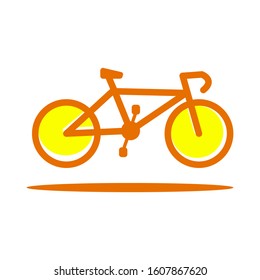 Bike, bicycle icon vector in simple design