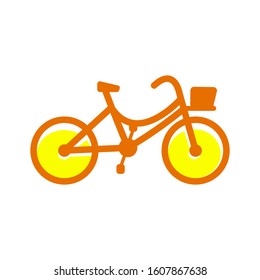 Bike, bicycle icon vector in simple design